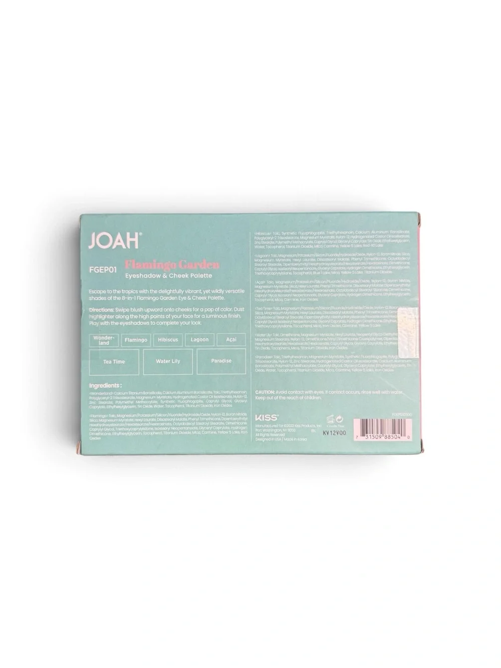 🦩JOAH🦩8-in-1 Flamingo Garden Eye & Cheek Palette/NIP